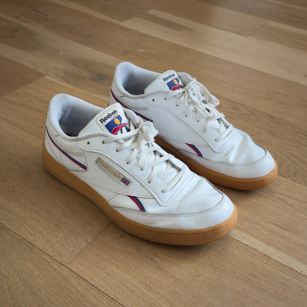 Reebok Classic Club C International Association Gum White Size 13 Sneakers